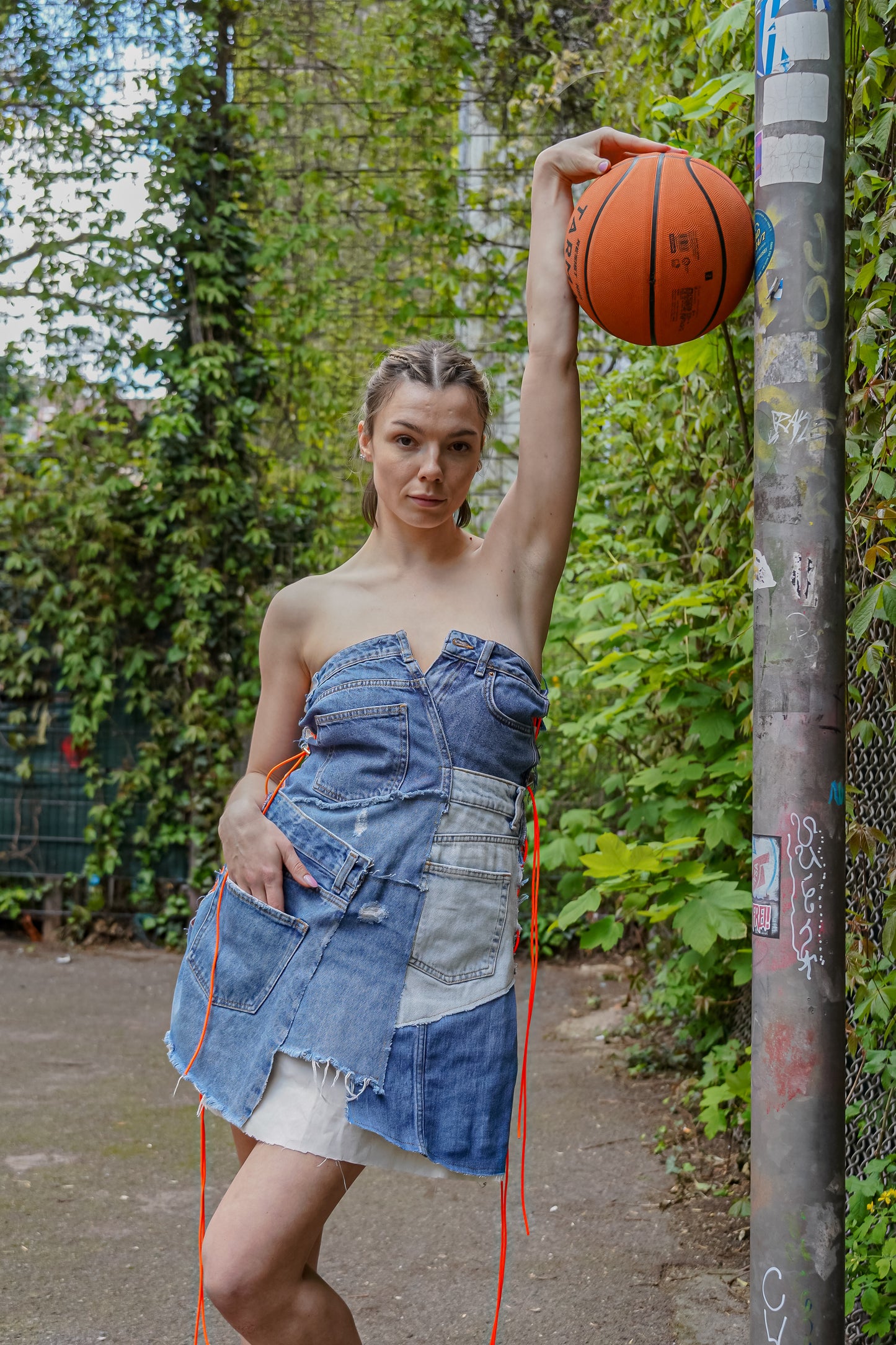 Austin Denim Strapless Dress